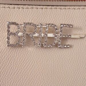 BRIDAL FREE WITH PURCHASE JUST BUNDLE Silver Bride Hair Clip